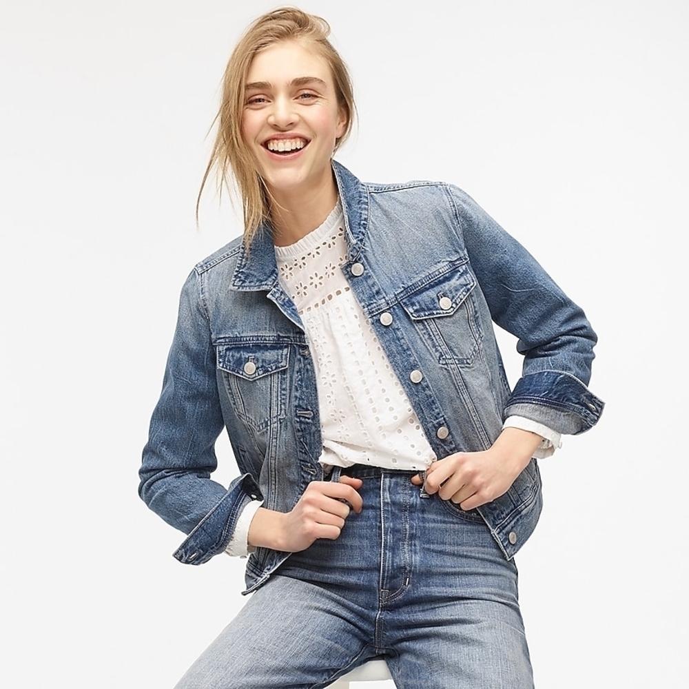 J. Crew Classic Blue Denim Jacket